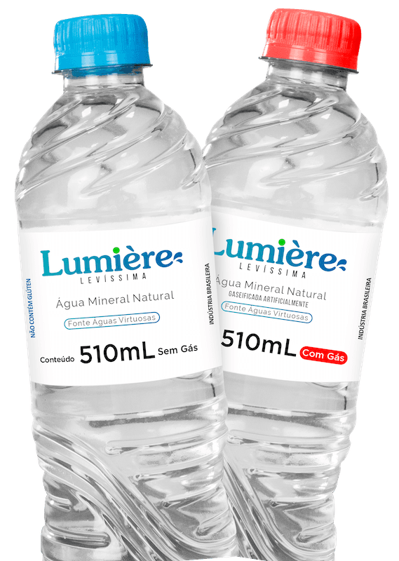 Mate sua sede com a água Lumière!